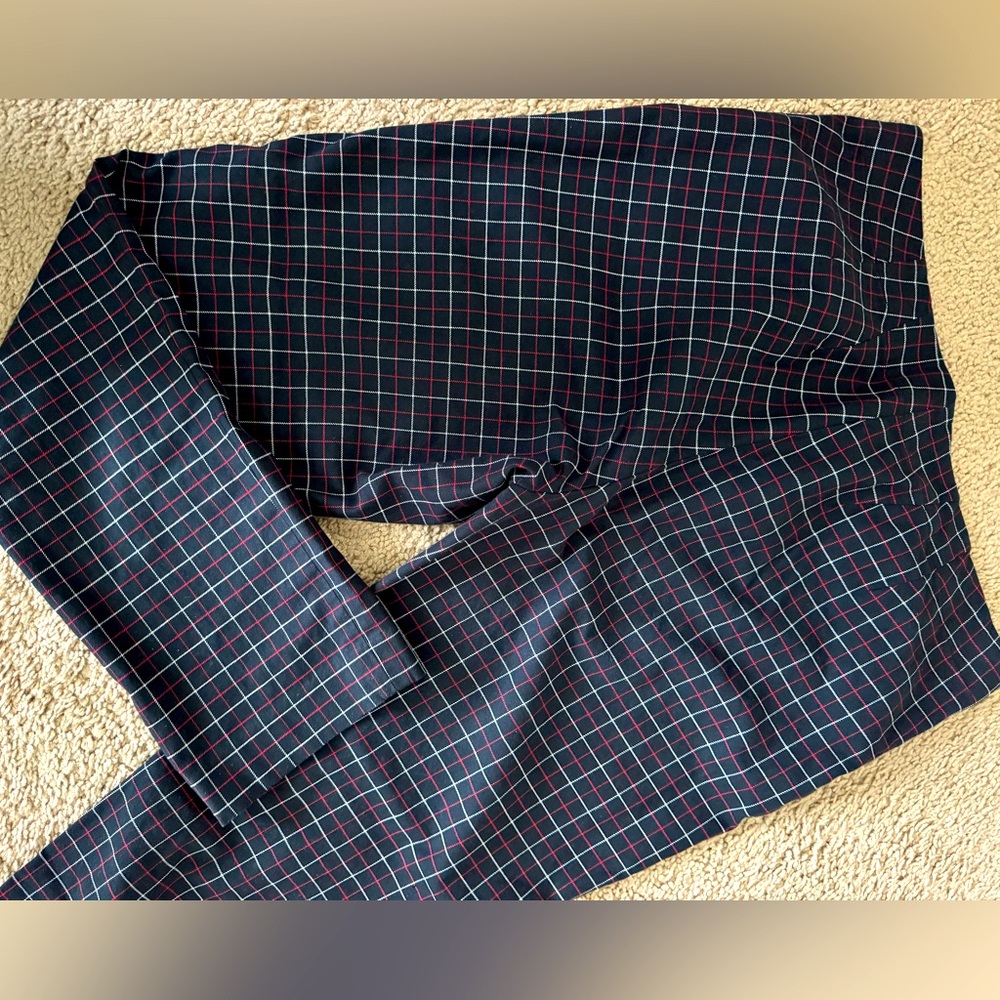 JJill plaid straight legs pants. Size 6 - like new